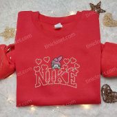 My Melody Hearts X Nike Embroidered Shirt Hello Kitty Cartoon Embroidered Hoodie Nike Inspired Embroidered Sweatshirt 4.jpeg - demo10