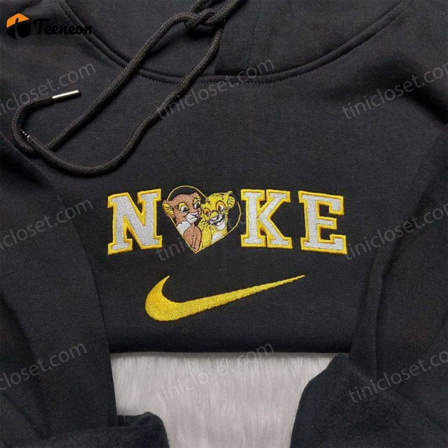 Nala Simba Nike Embroidered Shirt, Lion King x Nike Edition Disney Anniversary Shirts| soulcals.com