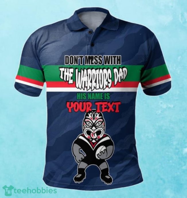 New Zealand Warriors Custom Name Father?s Day NRL Custom Polo Shirt Best Gift For Fans