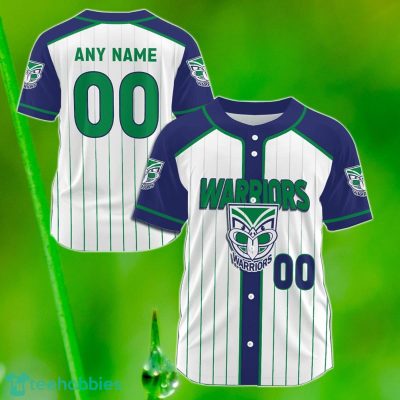 New Zealand Warriors Custom Name & Number NRL Baseball Jersey Best Gift For Men And Women Fans