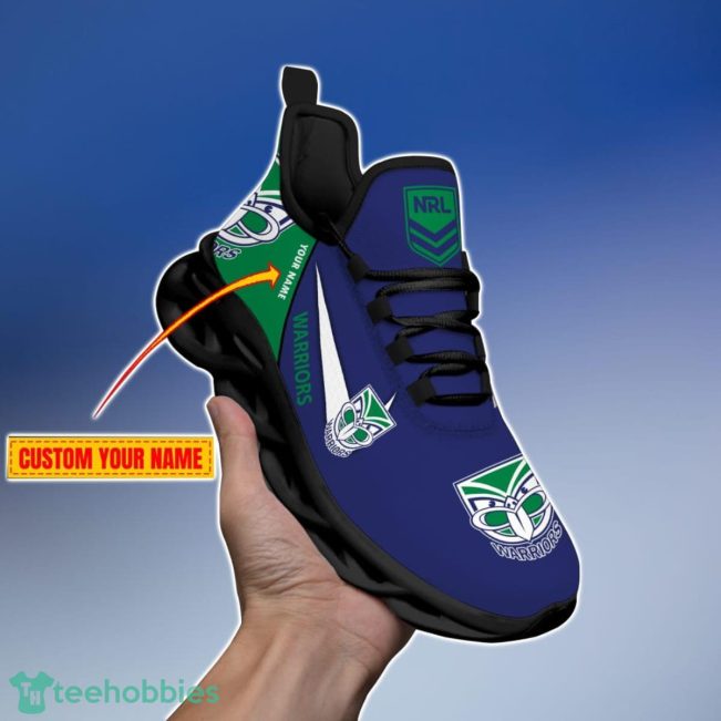 New Zealand Warriors Personalized Name NRL Max Soul Shoes Gift Fans