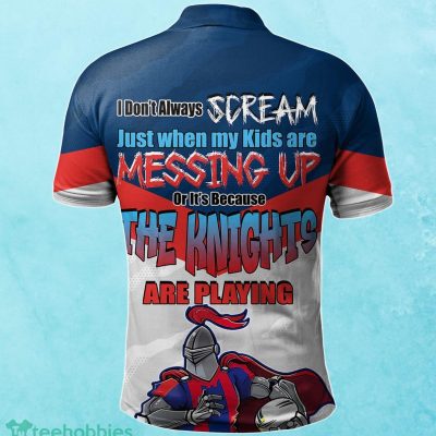Newcastle Knights Custom Name Father?s Day NRL Custom Polo Shirt Best Gift For Fans