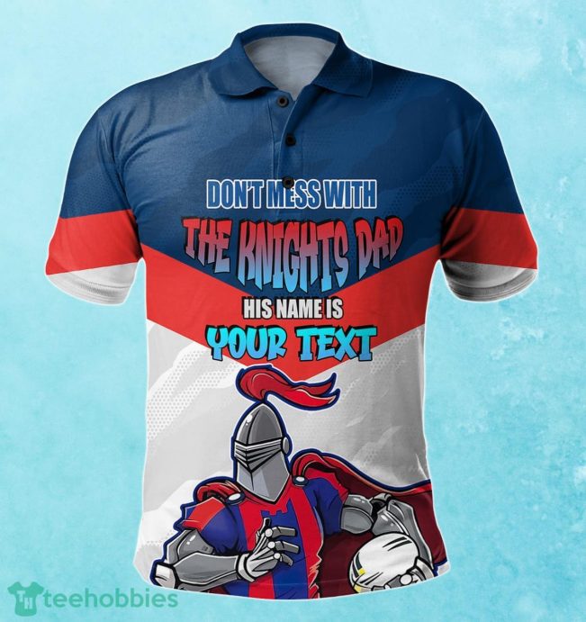 Newcastle Knights Custom Name Father?s Day NRL Custom Polo Shirt Best Gift For Fans