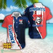 Newcastle Knights Logo Team Printed 3D Hawaiian Shirt Beach Summer Gift