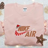 Nike Air Christmas Logo Embroidered Shirt Nike Inpsired Embroidered Hoodie Christmas Embroidered Sweatshirt 1.jpeg - demo10