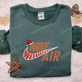 Nike Air Christmas Logo Embroidered Shirt Nike Inpsired Embroidered Hoodie Christmas Embroidered Sweatshirt 4.jpeg - demo10