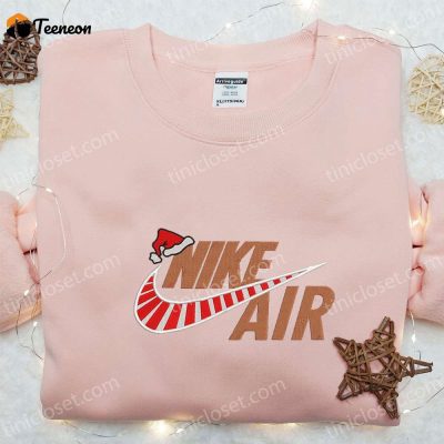 Christmas Nike Air Logo Shirt Inspired Hoodie & Embroidered Sweatshirt F Gift for Men Women Nike Apparel for the Holidays| soulcals.com
