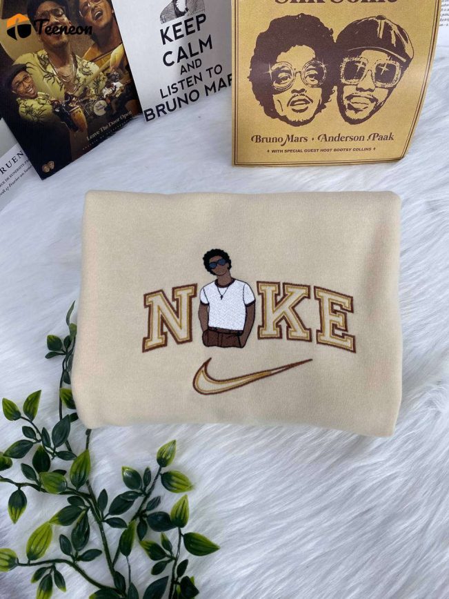 Get Stylish with Nike Bruno Mars Embroidered Sweatshirt, Trendy and Unique Design for Unisex Fans, Gift for Men Women| soulcals.com