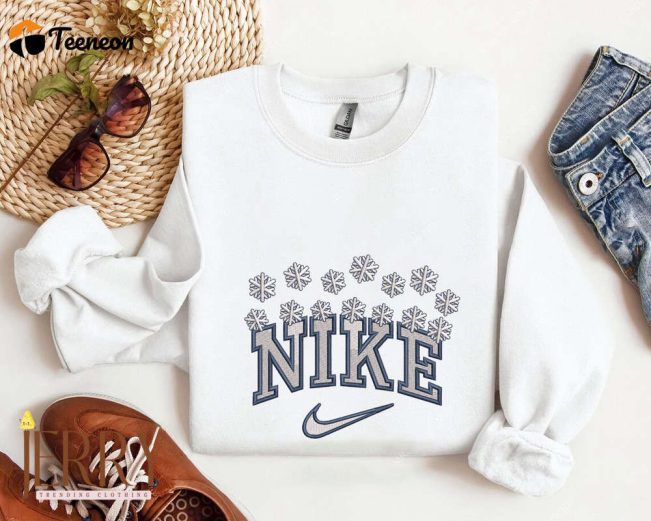 Nike Christmas Embroidered Sweatshirt| soulcals.com