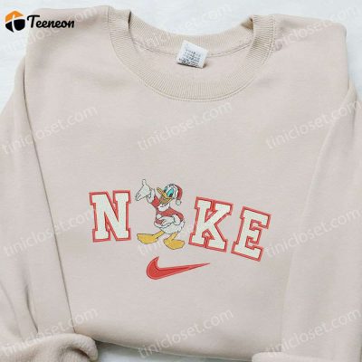 Nike Christmas x Donald Duck Embroidered Sweatshirt B Gift for Men Women Walt Disney Christmas Gift Ideas| soulcals.com
