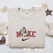 Nike Christmas X Donald Goofy Mickey And Snowman Embroidered Sweatshirt Movie Christmas Embroidered Shirt Best Christmas Gift Ideas 3.jpg - demo10