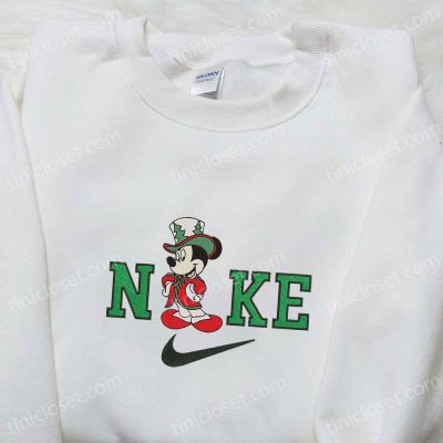 Nike Christmas x Mickey Mouse Embroidered Sweatshirt B Gift for Men Women Walt Disney Characters Shirt for Christmas Gift Ideas| soulcals.com