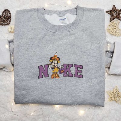Nike Halloween x Elegant Minnie Mouse Embroidered Sweatshirt Disney Characters Shirt for B Gift for Men Women Halloween Gift Ideas| soulcals.com