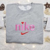 Nike Heart Embroidered Shirt Nike Inspired Embroidered Hoodie Best Gifts For Family 1.jpeg - demo10