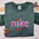 Nike Heart Embroidered Shirt Nike Inspired Embroidered Hoodie Best Gifts For Family 2.jpeg - demo10