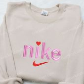 Nike Heart Embroidered Shirt Nike Inspired Embroidered Hoodie Best Gifts For Family 4.jpeg - demo10