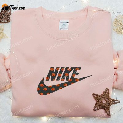 Spooky Nike Jack O? Lantern Embroidered Shirt Halloween Hoodie & Sweatshirt ,Get Inspired| soulcals.com