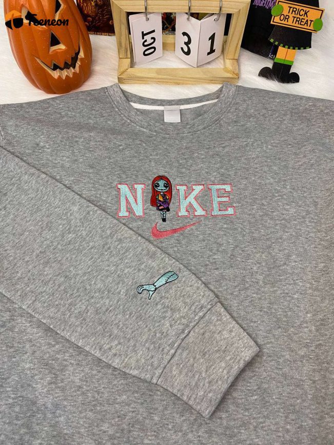 Spooky and Stylish Nike Sally Halloween Embroidered Shirt, Perfect for Halloween Fun| soulcals.com