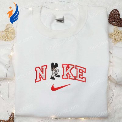 Exclusive Nike x Karate Mickey & Disney Characters Embroidered Shirt Customized Style | soulcals.com
