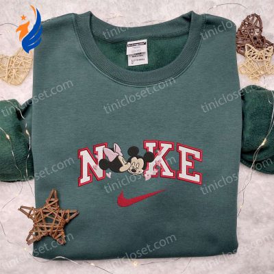Disney Characters Nike x Mickey And Minnie Embroidered Shirt & Hoodie Perfect Valentine s Day Gift Ideas | soulcals.com