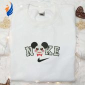 Nike X Mickey Jigsaw Stitch Changed Face Embroidered Shirt Disney Halloween Embroidered Shirt Nike Inspired Embroidered Shirt.jpg - demo10