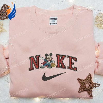 Nike x Mickey Mouse Dracula Hoodie & Shirt Best Halloween Gift Ideas | soulcals.com