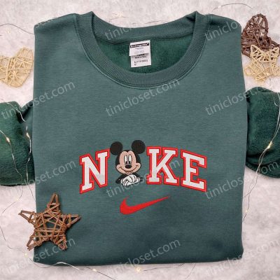 Nike x Mickey Mouse Embroidered Shirt & Disney Characters Hoodie Best Gift Ideas for Disney Fans | soulcals.com