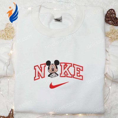 Nike x Mickey Mouse Embroidered Shirt & Disney Characters Hoodie Best Gift Ideas for Disney Fans | soulcals.com