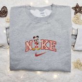 Nike X Mickey Mouse Santa Embroidered Sweatshirt Disney Embroidered Shirt Best Christmas Gift Ideas 4.jpg - demo10