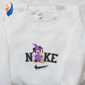 Nike X Mickey Mouse Witch Embroidered Sweatshirt Disney Characters Embroidered T Shirt Nike Inspired Embroidered Hoodie.jpg - demo10