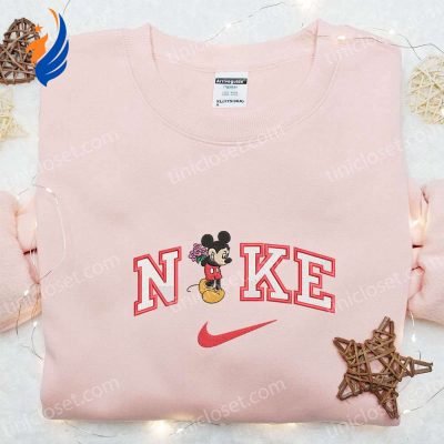 Nike x Mickey Embroidered Shirt & Disney Characters Hoodie Best Valentine?s Day Gift Ideas with Flowers | soulcals.com