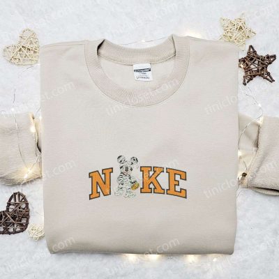 Nike x Mummy Mickey Embroidered Shirt Disney Halloween Hoodie Nike Inspired Sweatshirt | soulcals.com