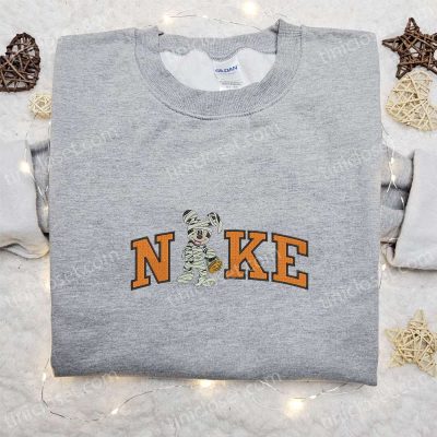 Nike x Mummy Mickey Embroidered Shirt Disney Halloween Hoodie Nike Inspired Sweatshirt | soulcals.com