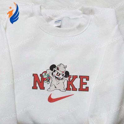 Disney Nike x Oogie Boogie Mickey Mouse Embroidered Shirt Best Family Gift | soulcals.com