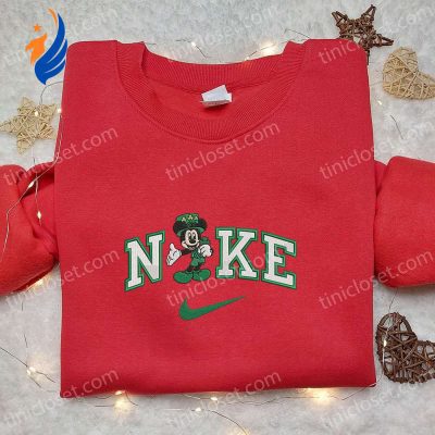 St Patrick s Day Nike x Patrick Balloon Mickey & Disney Characters Embroidered Shirt Fun and Festive Apparel | soulcals.com