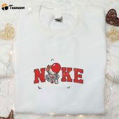 Nike X Pennywise Balloon Embroidered Shirt It Halloween Horror Film Embroidered Shirt Best Gifts For Family.jpeg - demo10