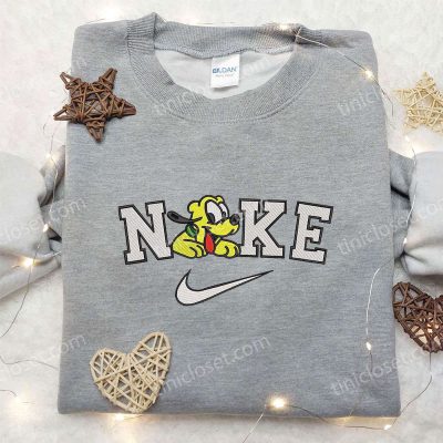 Disney Nike x Pluto & Mickey Mouse Embroidered Sweatshirt and Shirt Unique Nike Inspired Apparel | soulcals.com