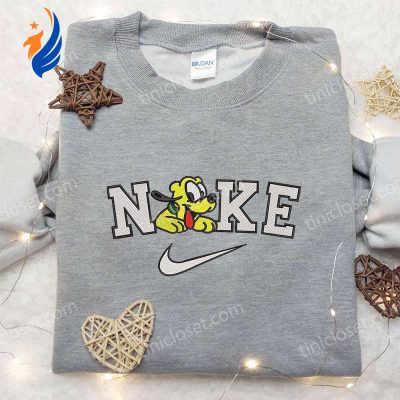Disney Nike x Pluto & Mickey Mouse Embroidered Sweatshirt and Shirt Unique Nike Inspired Apparel | soulcals.com