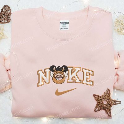 Nike x Pumba Mickey Embroidered Shirt Disney Characters T-shirt & Inspired Sweatshirt | soulcals.com