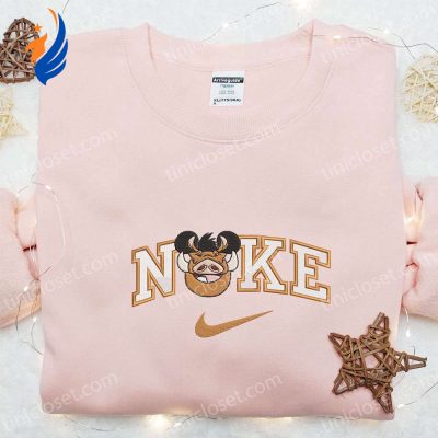 Nike x Pumba Mickey Embroidered Shirt Disney Characters T-shirt & Inspired Sweatshirt | soulcals.com