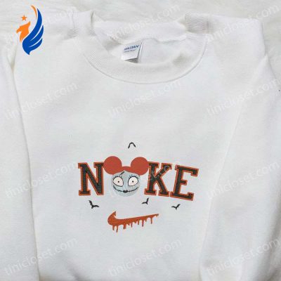 Nike x Sally Mickey Head Embroidered Shirt Nightmare Before Christmas Characters T-Shirt Nike Inspired Sweatshirt | soulcals.com