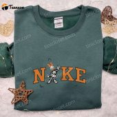 Nike X Skeleton Daisy Halloween Embroidered Shirt Disney Halloween Embroidered Shirt Nike Inspired Embroidered Shirt.jpeg - demo10