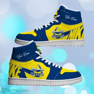 North Queensland Cowboys Custom Name NRL Air Jordan HighTop Best Gift For Fans