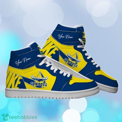 North Queensland Cowboys Custom Name NRL Air Jordan HighTop Best Gift For Fans