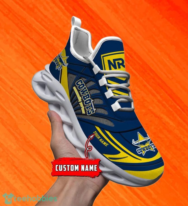North Queensland Cowboys Custom Name NRL Max Soul Shoes Men And Women For Fans