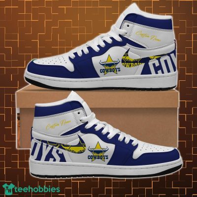 North Queensland Cowboys NRL Air Jordan Hightop Shoes Custom Name For fans