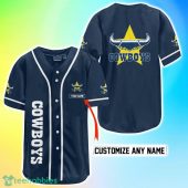 North Queensland Cowboys NRL Custom Name Baseball Jersey Best Gift For Men And Women Fans