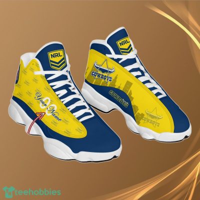 North Queensland Cowboys Personalzied Name NRL Air Jordan 13 Shoes Best Gift Fans
