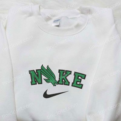 North Texas Mean Green x Nike Embroidered Shirt & Hoodie NCAA Sports Gear Perfect Gift Idea| soulcals.com