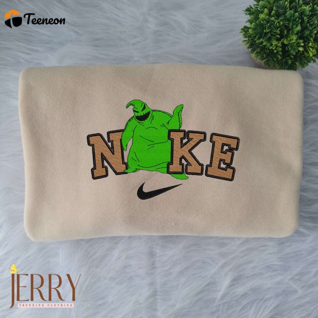 Oogie Boogie Man Disney Nike Embroidered Sweatshirt| soulcals.com